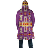 GB-NAT00062-07 Light Purple Tribe Design Native American Cloak