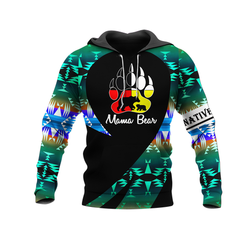 Powwow StoreHD000235 Pattern Native Pride 3D Hoodie