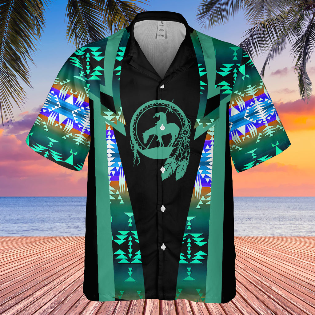 Powwow StoreGBHW000160 Pattern Native Hawaiian Shirt 3D