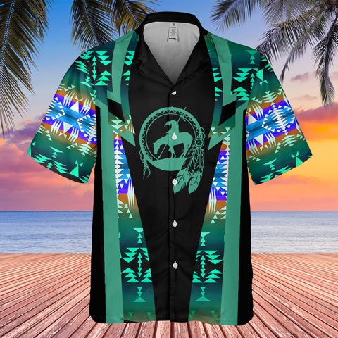 GB-HW000160 Pattern Native Hawaiian Shirt 3D