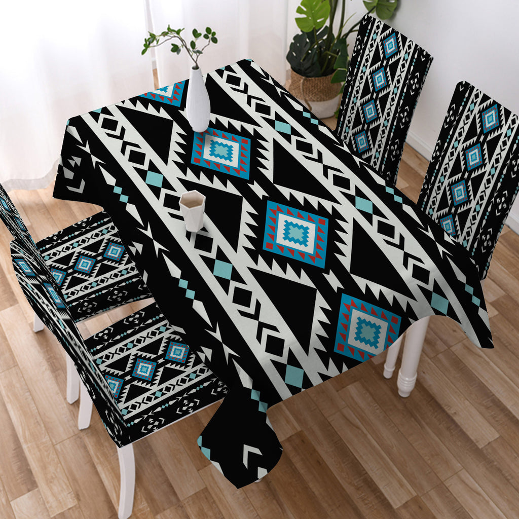 Powwow Store gb nat00607 ethnic seamless pattern tablecloth