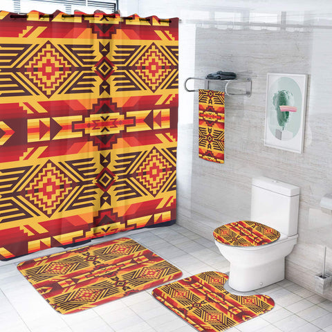 Powwow StoreBS00072 Pattern Native American Bathroom Set