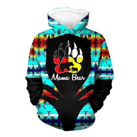 Powwow StoreHD000323 Pattern Native Pride 3D Hoodie