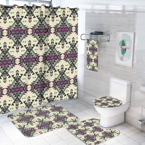 Powwow StoreBS00095 Pattern Native American Bathroom Set