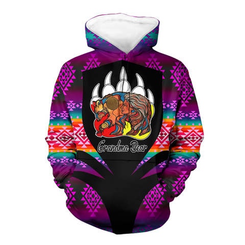 Powwow StoreHD000321 Pattern Native Pride 3D Hoodie