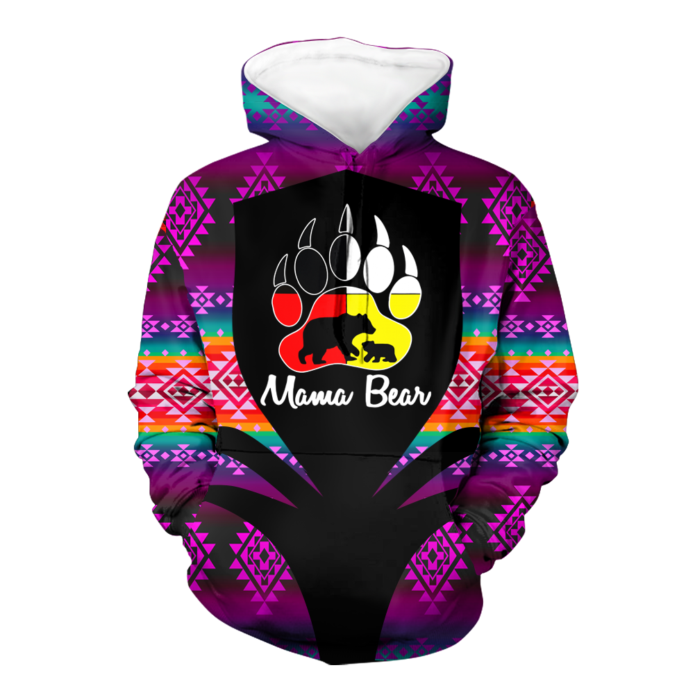 Powwow StoreHD000318 Pattern Native Pride 3D Hoodie