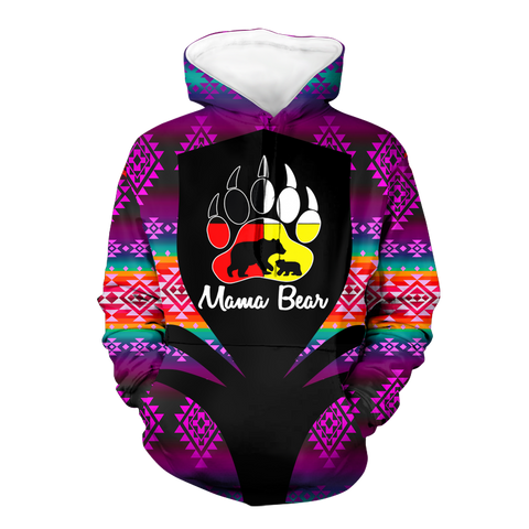 Powwow StoreHD000318 Pattern Native Pride 3D Hoodie