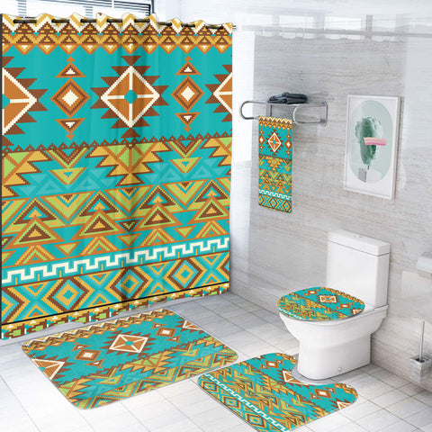 Powwow StoreBS00092 Pattern Native American Bathroom Set