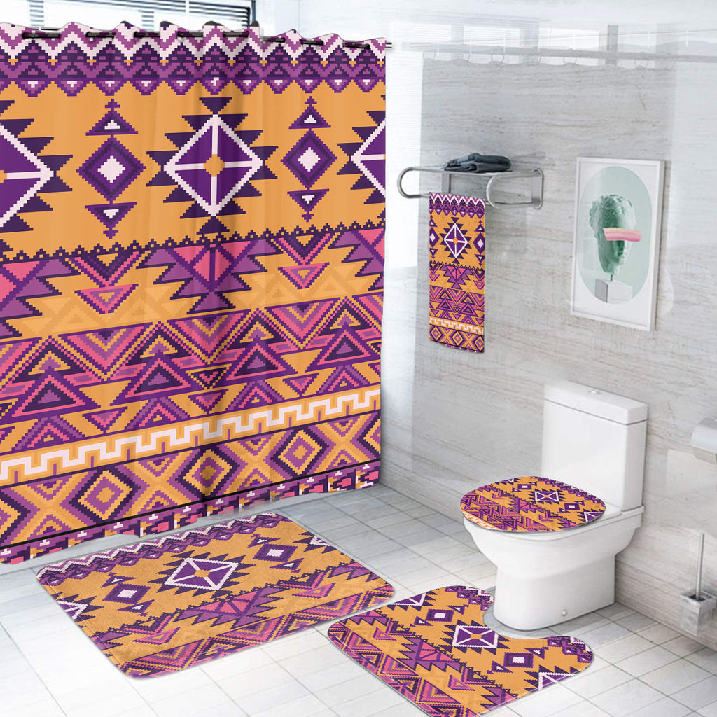 Powwow StoreBS00091 Pattern Native American Bathroom Set