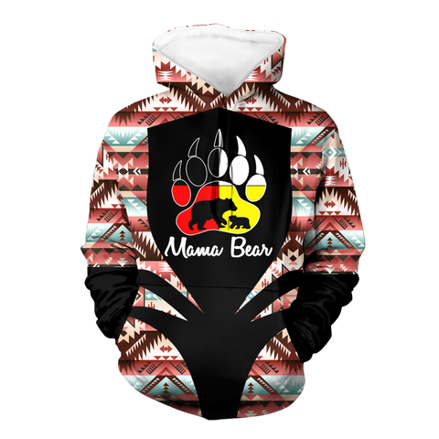 Powwow StoreHD000344 Pattern Native Pride 3D Hoodie