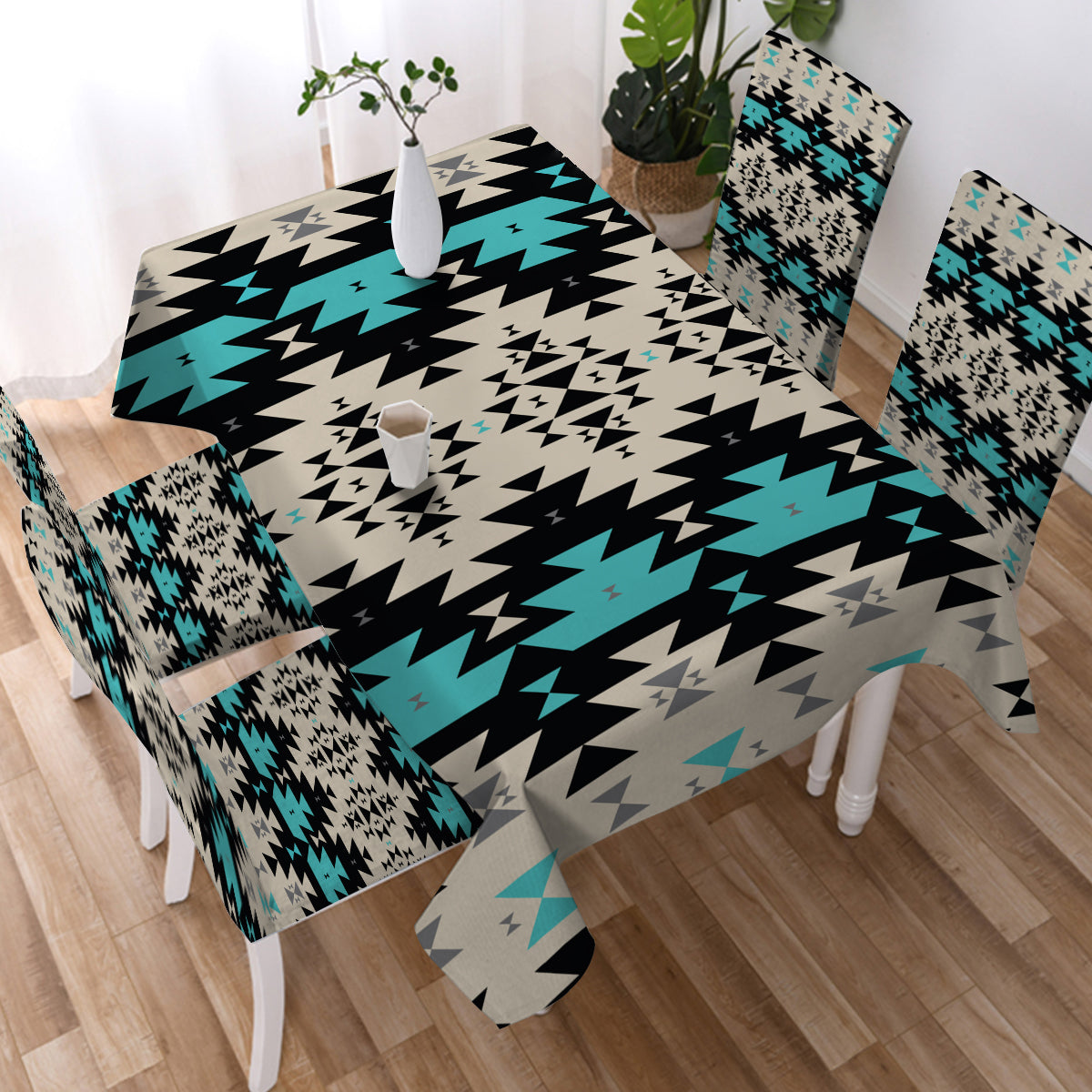 Powwow Store gb nat00606geometric seamless pattern tablecloth
