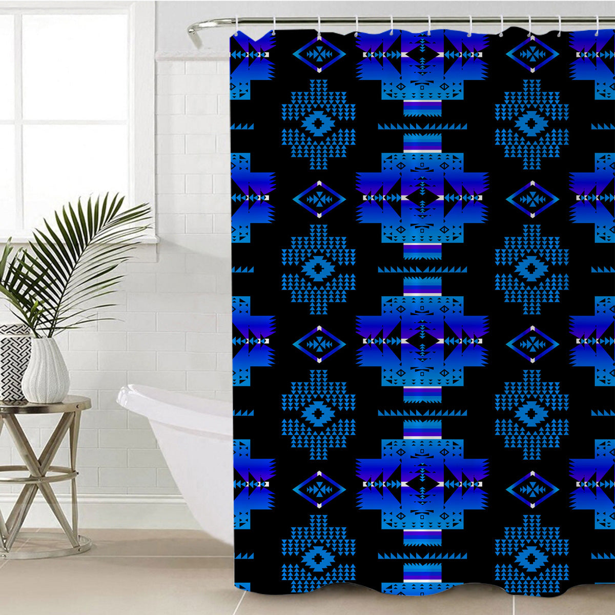 Powwow StoreGBNAT0072002 Native Pattern Shower Curtain