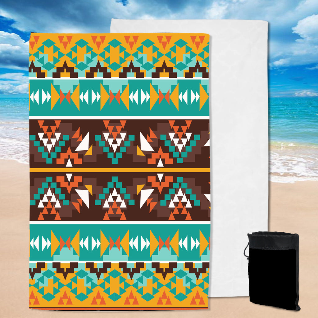 Powwow Store gb nat00579 seamless colorful pool beach towel