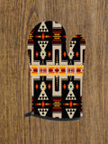 Powwow Store gb nat00062 01 black tribe design native american oven mitts and potholder set