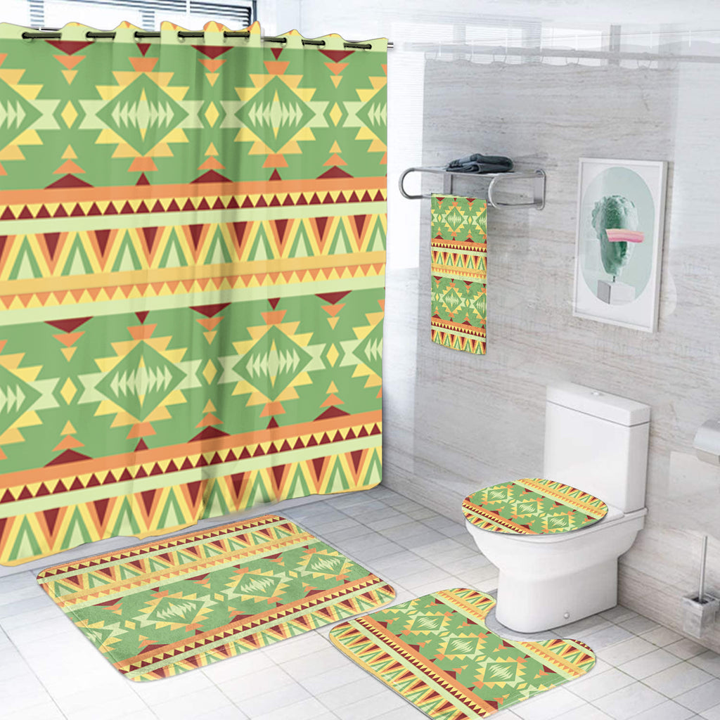 Powwow StoreBS00090 Pattern Native American Bathroom Set