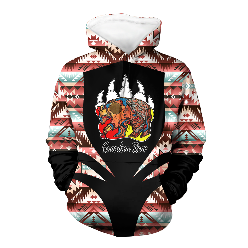 Powwow StoreHD000341 Pattern Native Pride 3D Hoodie