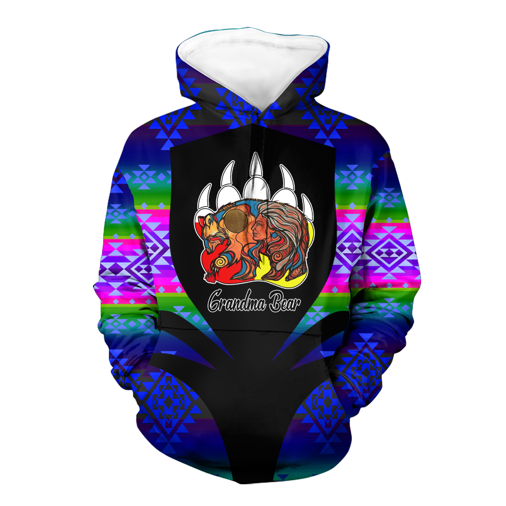 Powwow StoreHD000339 Pattern Native Pride 3D Hoodie