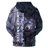 Powwow Store gb nat00461 wolf native 3d hoodie