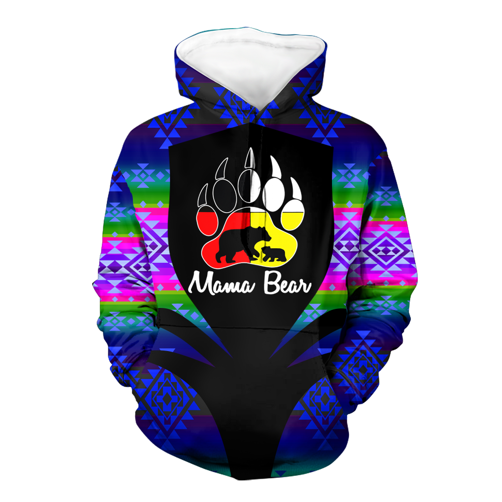 Powwow StoreHD000337 Pattern Native Pride 3D Hoodie