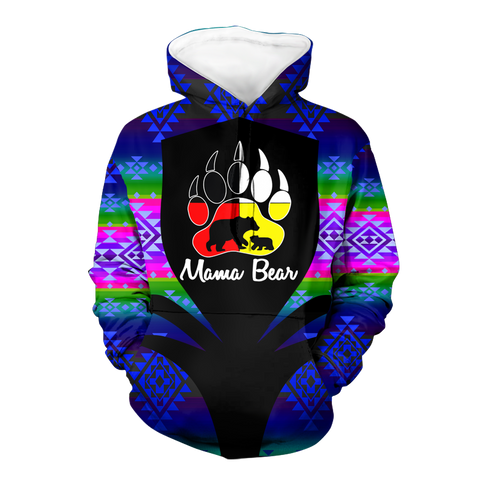 Powwow StoreHD000337 Pattern Native Pride 3D Hoodie