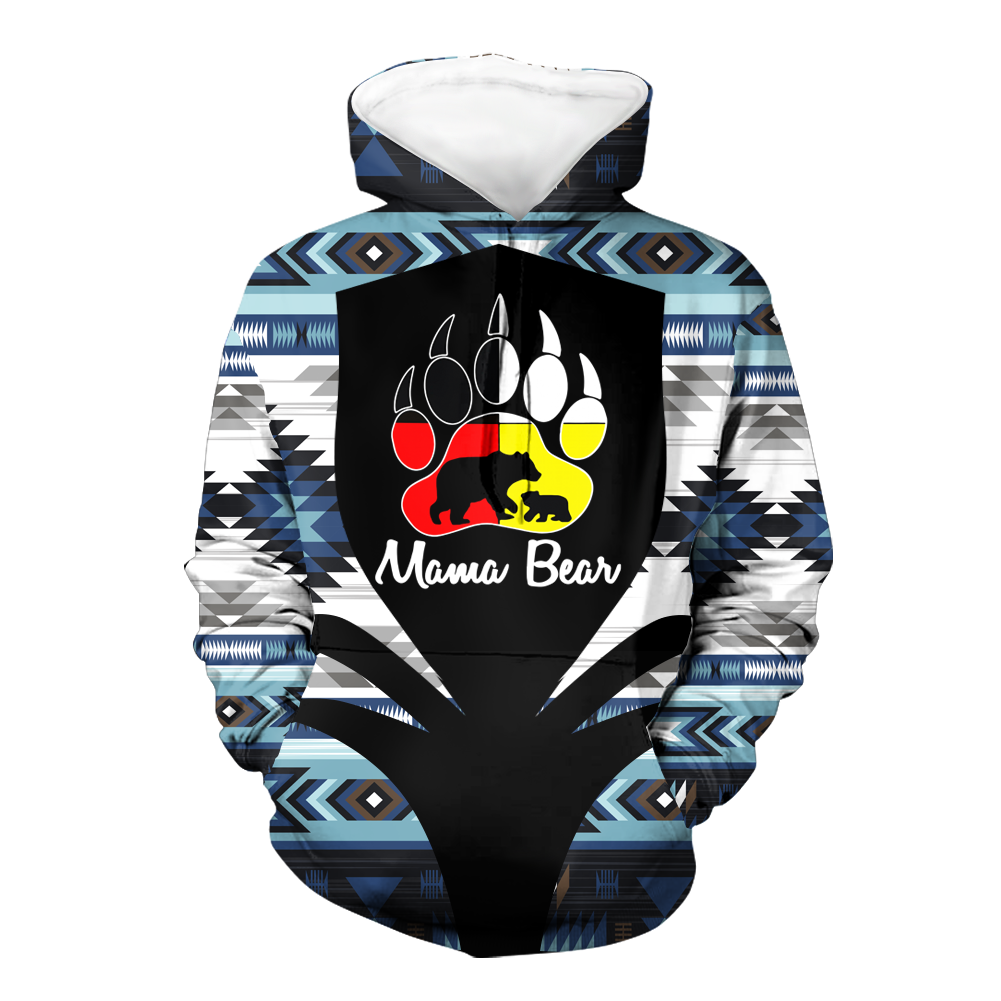 Powwow StoreHD000336 Pattern Native Pride 3D Hoodie