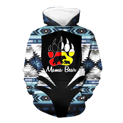 Powwow StoreHD000336 Pattern Native Pride 3D Hoodie