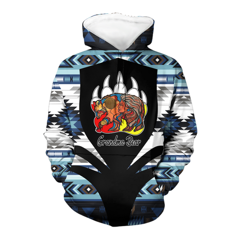 Powwow StoreHD000335 Pattern Native Pride 3D Hoodie