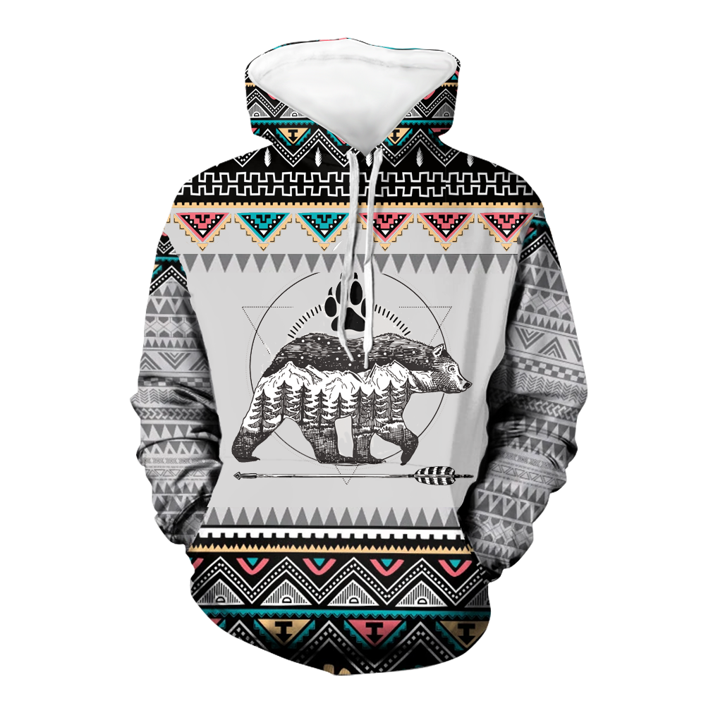 Powwow StoreHD00084 Native American Pride  3D Hoodie