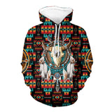 Powwow Store gb nat00343 bison dream catcher 3d hoodie