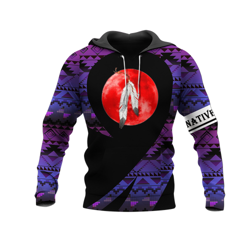 Powwow StoreHD000237 Pattern Native Pride 3D Hoodie