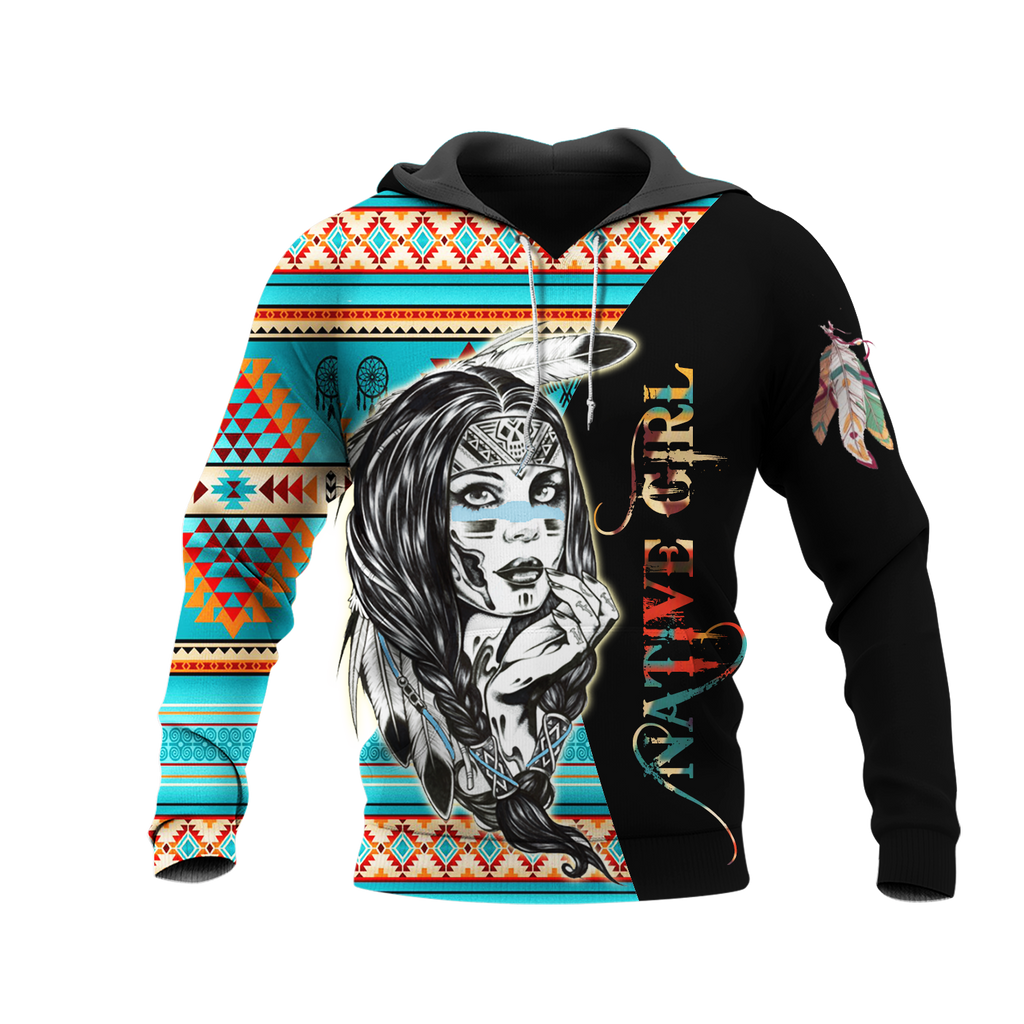 Powwow Store hd1111 women native american 3d hoodie