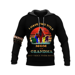 Powwow Store hd1111 mom and grandma 3d hoodie