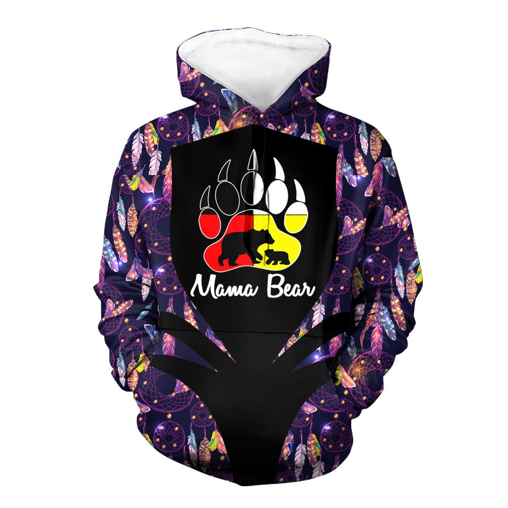 Powwow StoreHD000334 Pattern Native Pride 3D Hoodie