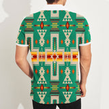 GB-NAT00062-06 Green Tribe Design Native American Polo T-Shirt 3D