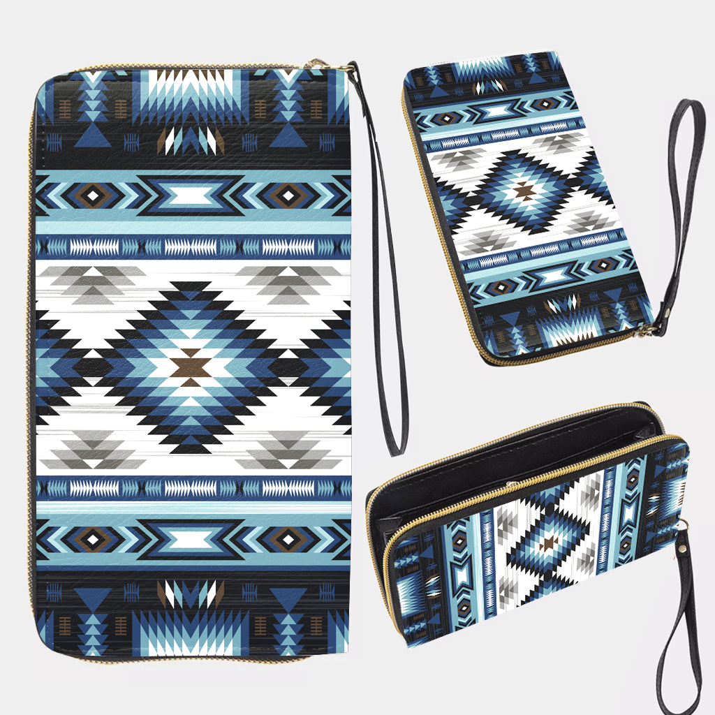 GB-NAT00528 Pattern Native Long Portable Wallet