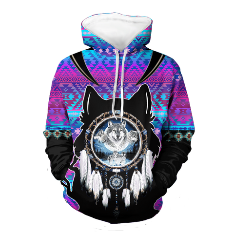 Powwow StoreHD00098 Native American Pride  3D Hoodie