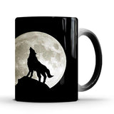 1Pcs New 350ml Temperature Color Changing Moon Wolf Native American Mug - Powwow Store