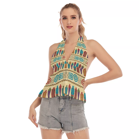 Powwow Store gb nat00618 pattern girl native light hollow crop top