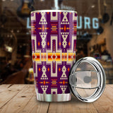 Powwow Store gb nat00062 09 purple tribe design native american 20oz tumbler