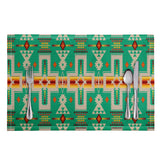 Powwow Store gb nat00062 06 green design native table mats