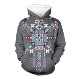 Powwow Store gb nat00567 gray pattern 3d hoodie