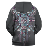 Powwow Store gb nat00567 gray pattern 3d hoodie