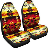 Powwow Storecsa 00035 pattern orange native car seat cover