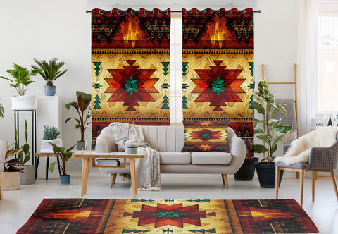 GB-NAT00068 United Tribes Brown Design Native American Combo Living Room