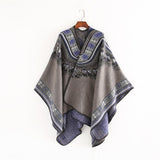 Ethnic Style Cashmere Native American Poncho Scarf - Powwow Store