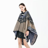 Ethnic Style Cashmere Native American Poncho Scarf - Powwow Store