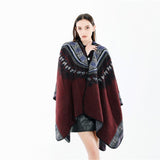 Ethnic Style Cashmere Native American Poncho Scarf - Powwow Store