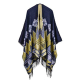 Tassel Geometric Scarves Native American Poncho - Powwow Store