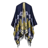 Tassel Geometric Scarves Native American Poncho