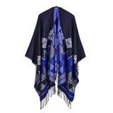 Tassel Geometric Scarves Native American Poncho - Powwow Store